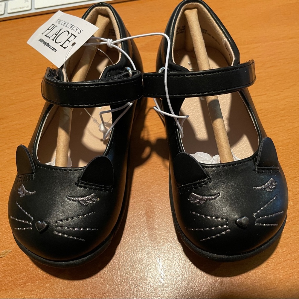 New with tags black cat babydoll shoes. Toddler size 6